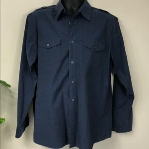 Banana Republic Military Style Casual Button-down